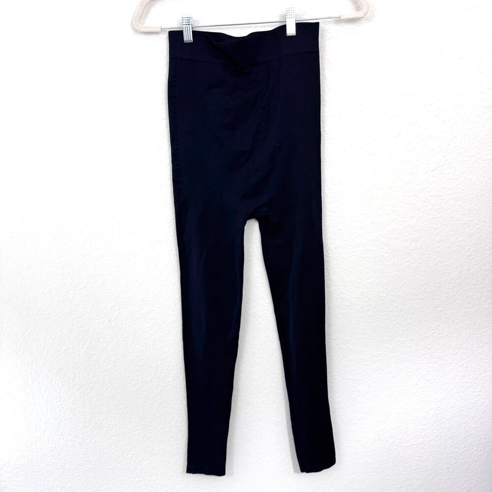 Blanqi Womens Maternity Stretch Leggings Size M Support Comfy Black